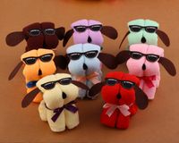 Geschenkhandtücher Tier Square Tuch Baumwolle Mikrofaser Künstlicher Hund Kreative Geschenk Andenkenpreis Hochzeit 5pcs / lot
