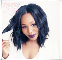 Siyah Kadınlar Için insan Saç Kısa Peruk Brezilyalı Bakire Saç Dantel Ön Peruk Tutkalsız Tam Dantel İnsan Saç Peruk Bebek Saç Ile