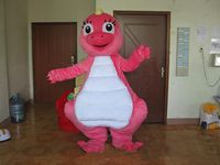 2018 venta caliente Lovely Pink Dragon cartoon muñeca traje de la mascota envío gratis