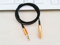 3. 5mm gold jack Male to Female Stereo AUX Extension cord Aud...