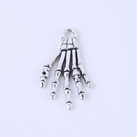 Nieuwe mode zilver / koperen retro skelet van hand hanger fabricage diy sieraden hanger fit ketting of armbanden charm 100pcs / lot 5291