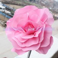 30 CM (12 ") Grande Schiuma Rosa Fiore per la fase di nozze Sfondo porta Decorazioni per feste fiore decorativo Forniture 5 colori