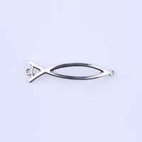New fashion silver/copper retro simple line as fish Pendant Manufacture DIY jewelry pendant fit Necklace or Bracelets charm 250pcs/lot 5195w