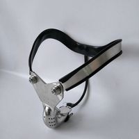 Cinturón de castidad masculino Modelo-T Cintura ajustable Cinturón de cintura con jaula Cock BDSM Juguetes sexuales para hombres Lock de castidad J0950