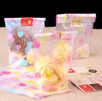 Pretty Color Candy Cake Bag 12*20.5cm Cookie Biscuit Packaging Plastic Bags Assorted Gift Wrap Party Favors SD828