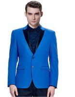 Nuovo arrivo Vogue Silm Casual da uomo sposo smoking da sposa Affari Blazer Suit Due pezzi Two Buttons (Jacket + Pants)