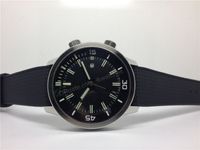 Высочайшее качество Мужские спортивные часы механические автоматические часы резиновые ремень наручные часы черный циферблат 039