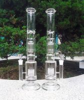Bongo de vidro tubo de água vaso mão soprado perc água percolador tubos de fumo turbina 6 braços 18.8mm conjunta néctar colecionadores