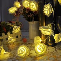 20 LED Pil Kumandalı Gül Çiçek Dize Işıkları Düğün Süslemeleri Tatil Aydınlatma Chritsmas Cadılar Bayramı için Patio Parti Fuarı DMG-5020D