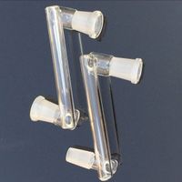 Smoking Accessories glass drop down adapter adapters fit oil rig and quartz banger nail with male 10mm 14mm 18mm adaptor