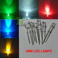 1000pcs 3mm Round Water Clear LED Light Lamp Emitting Diode ...