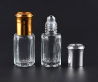 300 stycken / mycket 3ml Star Anise glas parfymflaska med rulle på tomt parfumfall