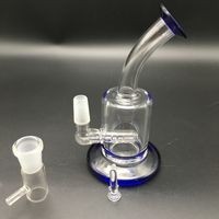 6 inch Mini thick bongs water pipes heady small bong Hookahs oil rig Bubbler Ash Catcher Percolator 14.4mm Joint with glass bowl