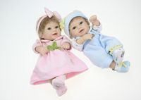10 pollici Full Body Silicone Reborn Baby Dolls Alive Lifelike Open Eyes Realistic Bambini Giocattoli per bambini per bambini