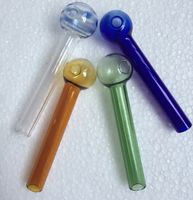 Colored Glass Oil Burner Pipes 2mm Thickness Burning Tube Co...