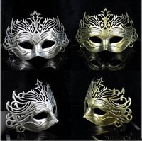 Retro Crown Masquerade Masks for Men Wome Halloween Party Ca...