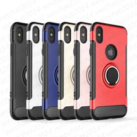 500PCS Ring Holder Car Magnetic Shockproof Armor Case Cover for iPhone 11 Pro Max X Xr XS 8 7 Plus Samsung Note 8 S8 S9 S10