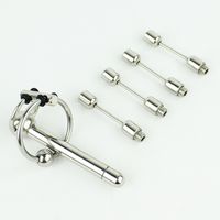 2016 Latest Design Stainless steel Urethral Sounding Stimulate Peins Plug Chastity Device BDSM Sex Toys For Men Urethra Stretching