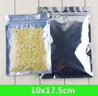 Yeni 10 * 17.5 cm 3.9 * 6.9 "Alüminyum Folyo / Şeffaf Açılabilir Vana Fermuar Plastik Perakende Paketi Paketi Çanta Kilitleri Bir Fermuar Çanta ile Perakende Paketleme
