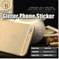 Iphone 7 için artı Glitter Cilt Sticker Bling shinning Koruyucu I7 Samsung Galaxy s7 kenar için NOT 7 tam vücut filmi Renkli vaka
