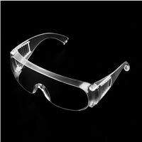 Occhiali di sicurezza a prova di PC Occhiali protettivi Occhiali di sicurezza Occhiali di protezione anti-polvere Occhiali protettivi da laboratorio Occhiali antiappannamento 12 pz / lotto