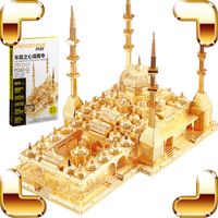 새로운 도착 선물 체첸 모스크의 심장 3D 금속 모델 빌딩 퍼즐 DIY 건설 미니 컬렉션 럭셔리 장난감 선물