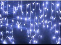 4m 120 luces Festival de Holiday Cortina LED Strip de Strip de Cadena Carámbanos Barra de hielo Lámpara Guirnaldas Para Fiesta Fairy Christmas