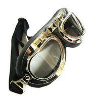 Smoke Lens Goggles Amber Lens Wwii Raf Vintage Pilot Goggles...