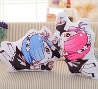 60 * 38 cm anime re: leven in een andere wereld van nul rem ram kussen pluche toys Leuke kussen pluche