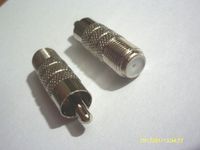 50 pcs RCA Male Plug to F Female Coax Jack Adapter Cable Coupler