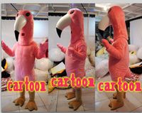 Heißer Film-Charakter-reale Abbildungen Flamingomaskottchenkostüm Erwachsene Größe geben Verschiffen frei