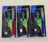 2016 Ecigs eGo Dry Herb EVOD K3 Blister Kit K3 Atomizer Vape pens Glass Vaporizer EVOD 650/900/1100 mah Battery starter kits