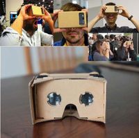 DIY Google Cardboard VR Box Version VR Virtual Reality 3D очки для 3,5 - 6,0 дюйма смартфон