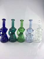 2017 New small backwater glass bong factory direct supply to accept personalized custom 14mm glass oil rigs stained glass