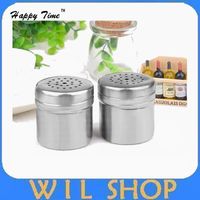 Flavoring Plastic Sugar Storage Spice Salt Pepper Mesh Shaker Jar Bottle