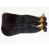 brasiliana vergine Capelli lisci di colore naturale e nero # 1 # 1b dei capelli remy indiani di estensione tessere non trasformati mongola malese dei capelli di tessitura