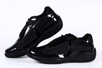 جديد وصول رجل أسود أحذية الراحة عارضة أزياء حذاء رياضة أحذية رياضية للجلد رجل براءات الاختراع مع أحذية شبكة تنفس 39-46