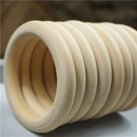 100pcs lot Natural Color Wood Teething Beads Wooden Ring Bea...