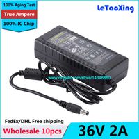 10pcs AC DC Power Supply 36V 2A Adapter 72W Charger LED Tran...