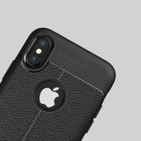 Nieuwe telefooncase Lychee Pattern Simple All-inclusive Edge TPU Drop Sets iPhone X Beschermhoes voor iPhone11 Pro MAX X R 8 7 6S PLUS S10 S9