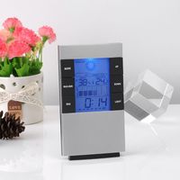 Weersverwachting Indoor Temperatuur Vochtigheid Meter Digitale Thermometer Hygrometer Vocht Meter LED Achterlicht LCD Display Klok 20 stuks