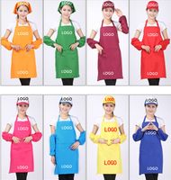 11 ألوان الكبار مآزر جيب الحرفية الطبخ الخبز فن الرسم الكبار مطبخ مآزر مآزر مآزر شحن مجاني A-0381