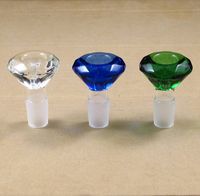 Diamant cristal forme bol en verre épais en gros multicolore de haute qualité cendrier fumeur pipe à eau bong livraison gratuite