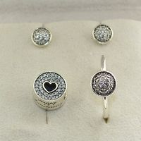 Orecchini pendenti con ciondoli in argento sterling 925 con ciondoli e ciondoli per gioielli europei