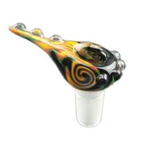 DHL-freie neueste bunte Krake-Greiferschüssel starkes buntes männliches Glasschüsselverbindungsstück 14.4mm und 18.8mm für Glasbongs Wasserrohre