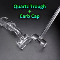 Quartz Trough Banger Nail With Carb Cap 10mm 14mm 18mm Male ...