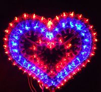 El Festival de primavera ilumina la decoración del día de San Valentín decoración de la boda decoración de la habitación do love lámpara de lámpara LED AC110V-220V
