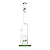 Factory price 18 Inches Oil rig Bong thick glass Water Pipe with extraction tube recycler percolator for Smoking Free shipping