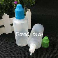 Ücretsiz Çocuk Kanıtı Şişe Kapakları ile şişeler Damlalık Plastik E Suyu Şişeleri PE 60ml plastik boş E Sıvı yağ şişeleri nakliye