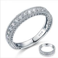 Solid Sterling 925 Silver Wedding Band Eternity Ring Jewelry...